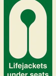 Lifejackets under seats