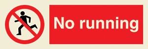 No running