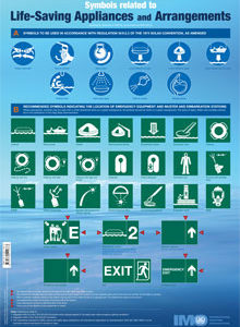 IB981E - poster: Life-Saving Appliances Symbols, 2006 Edition