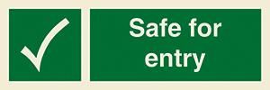 Safe for entry