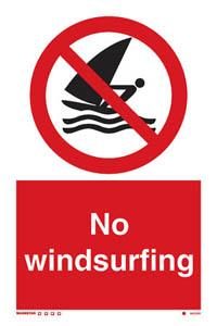 No windsurfing