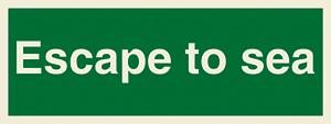 Escape to sea - text only