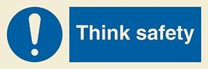 Think safety + symbol
